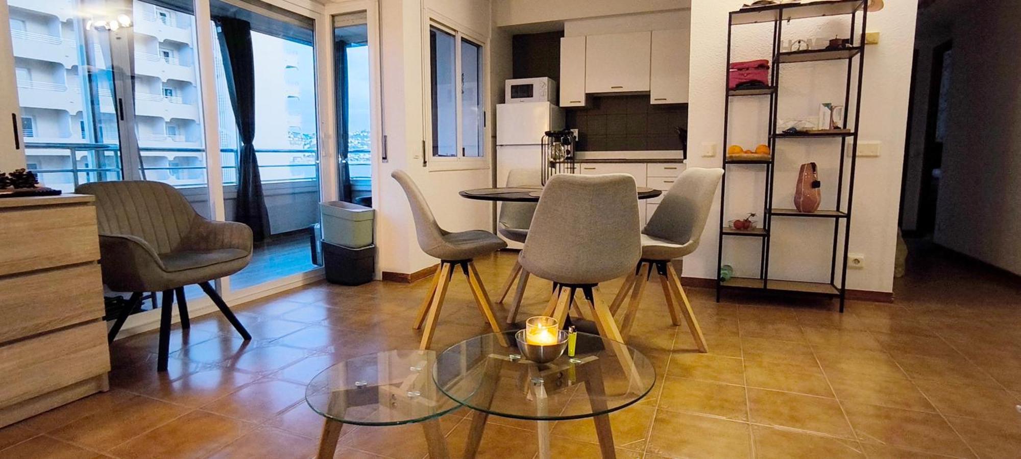 Spacieux Appartement Rose Front Mer Et Piscine Roses Buitenkant foto